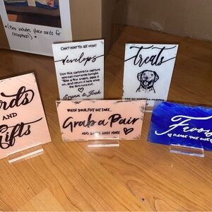 Decorative Acrylic Sign Set